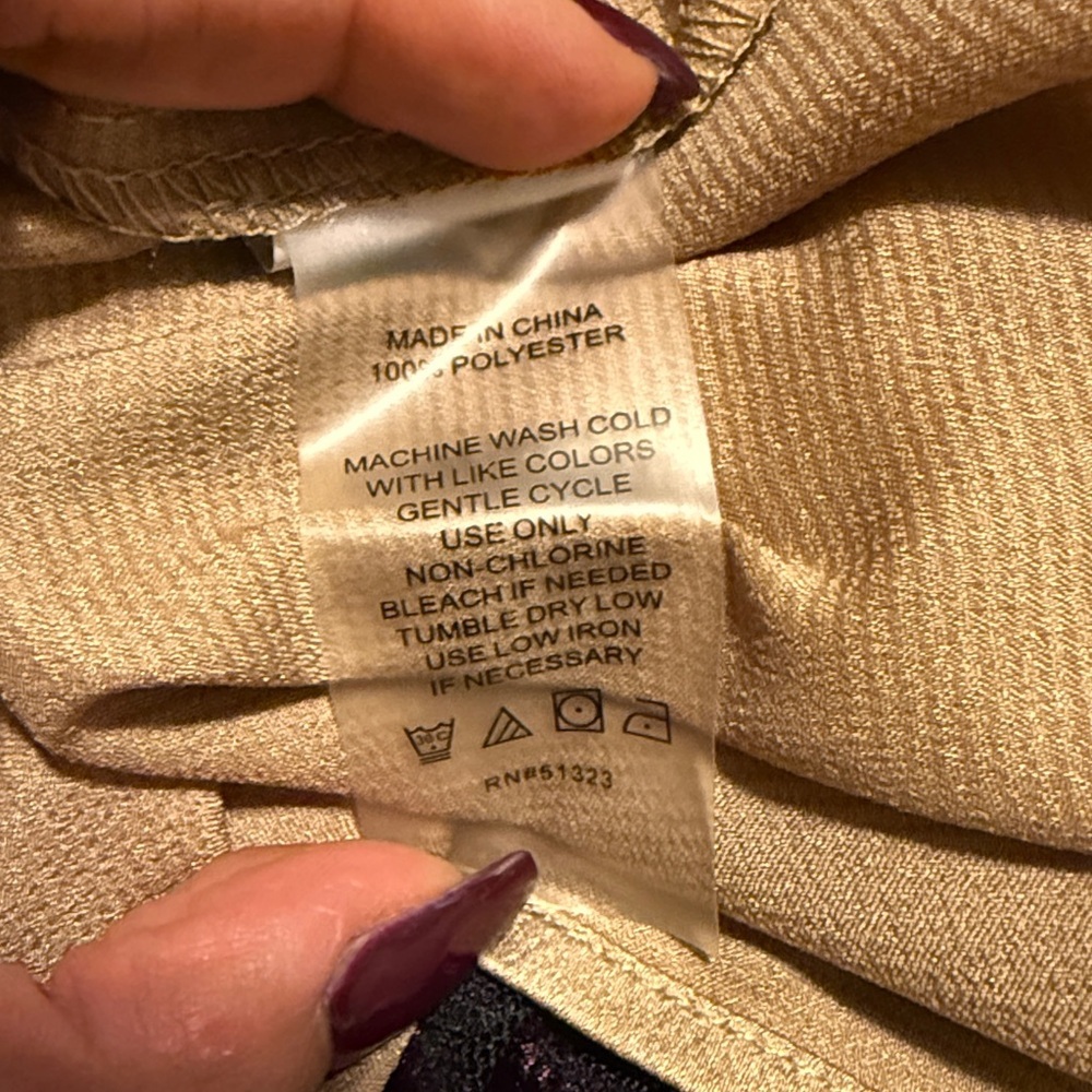 Vince Camuto Metallic Gold Blouse - Picture 5 of 5